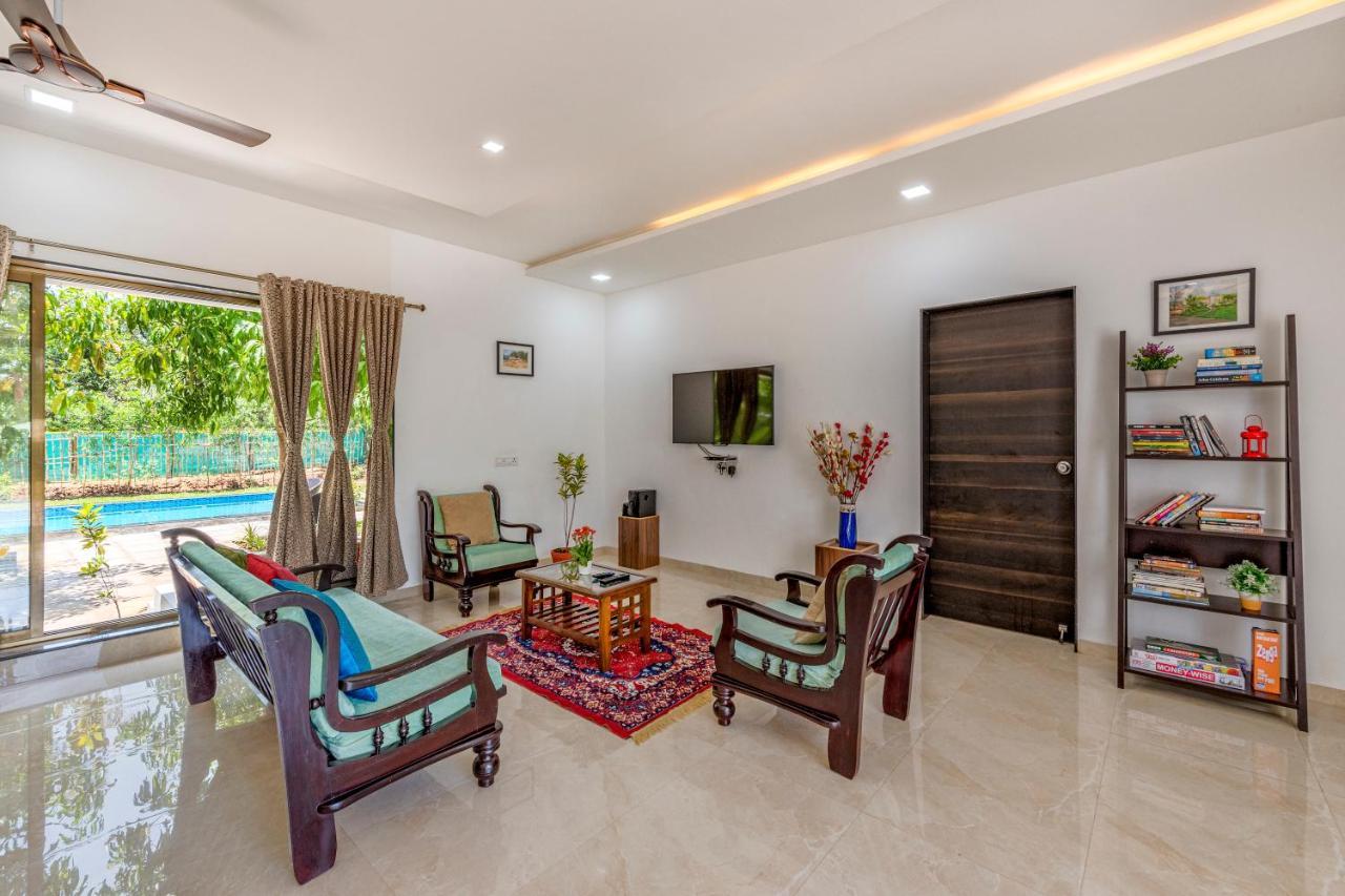 Saffronstays Lakeview Nivara - Farm Stay Villa With Private Pool Near Πούνε Εξωτερικό φωτογραφία