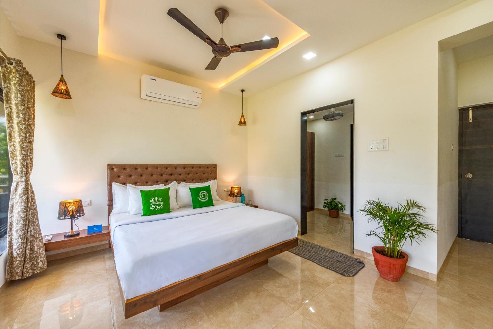 Saffronstays Lakeview Nivara - Farm Stay Villa With Private Pool Near Πούνε Εξωτερικό φωτογραφία
